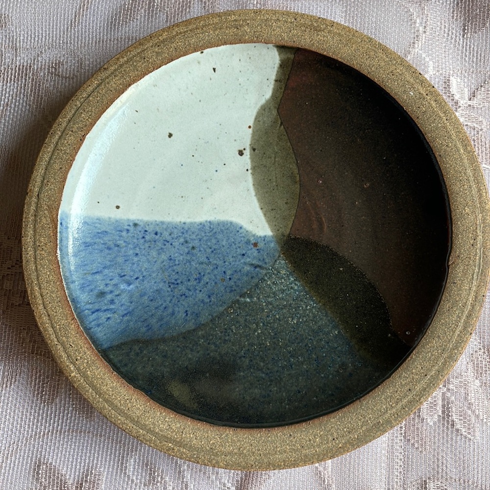 Vintage Tom Ferguson signed Art Pottery plate